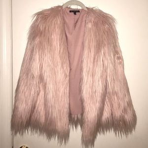 Urban Outfitters Pink Faux Fur Jacket
